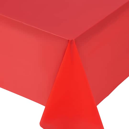 54" x 108" Solid Plastic Table Cover by Celebrate It
